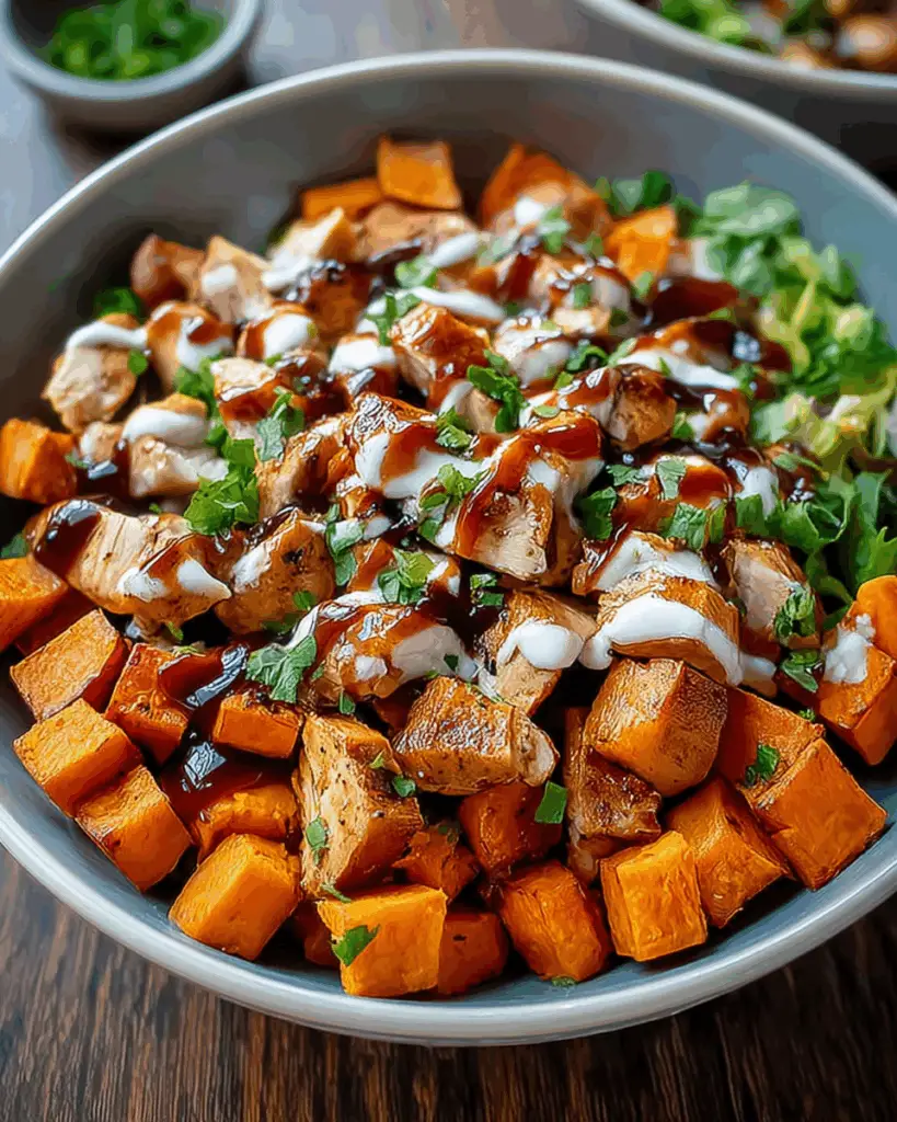 BBQ Chicken Sweet Potato Bowl