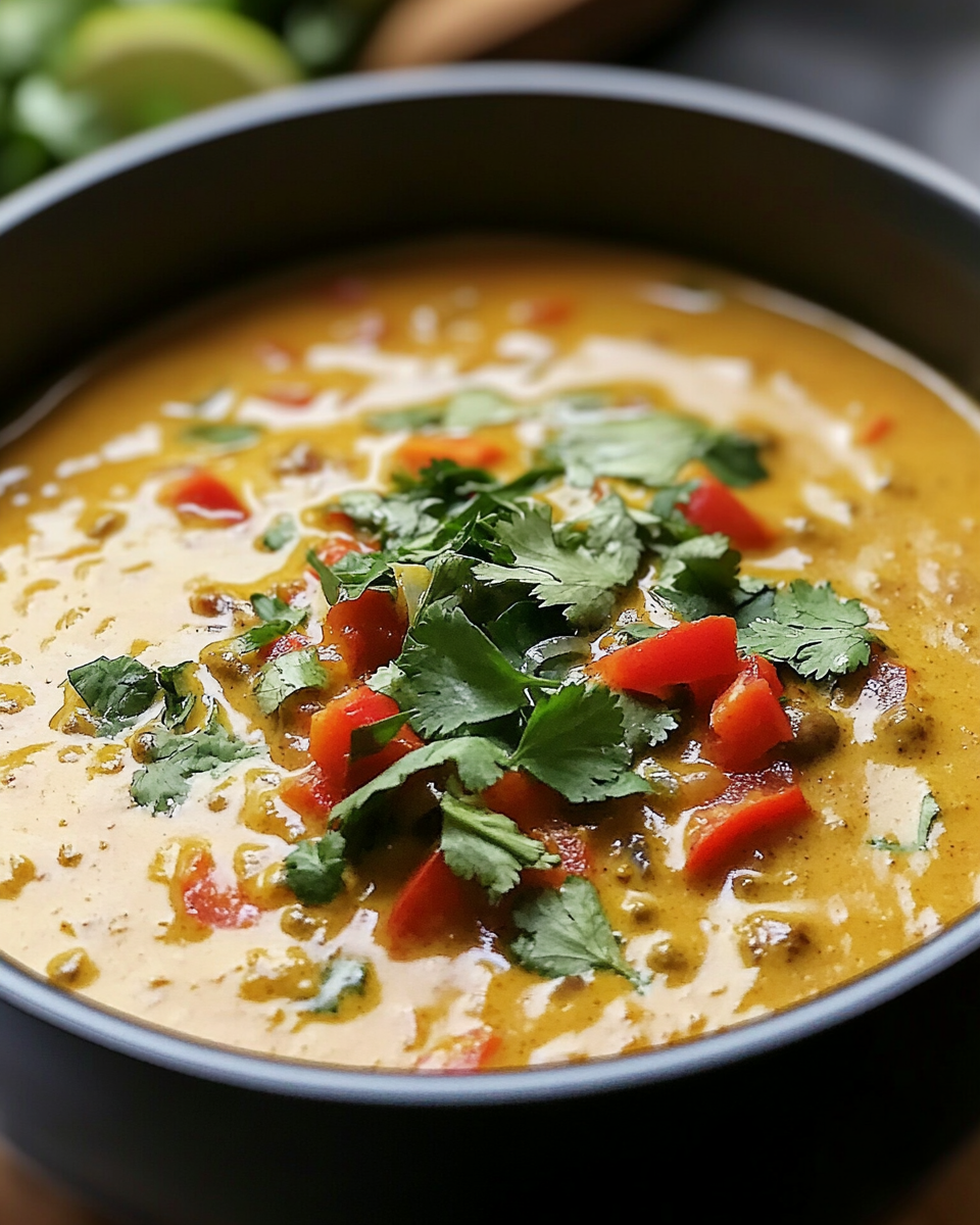 Creamy Coconut Curry with Red Bell Pepper