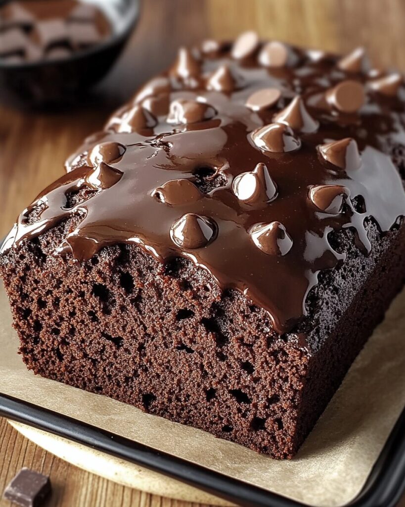 Decadent Double Chocolate Loaf Cake