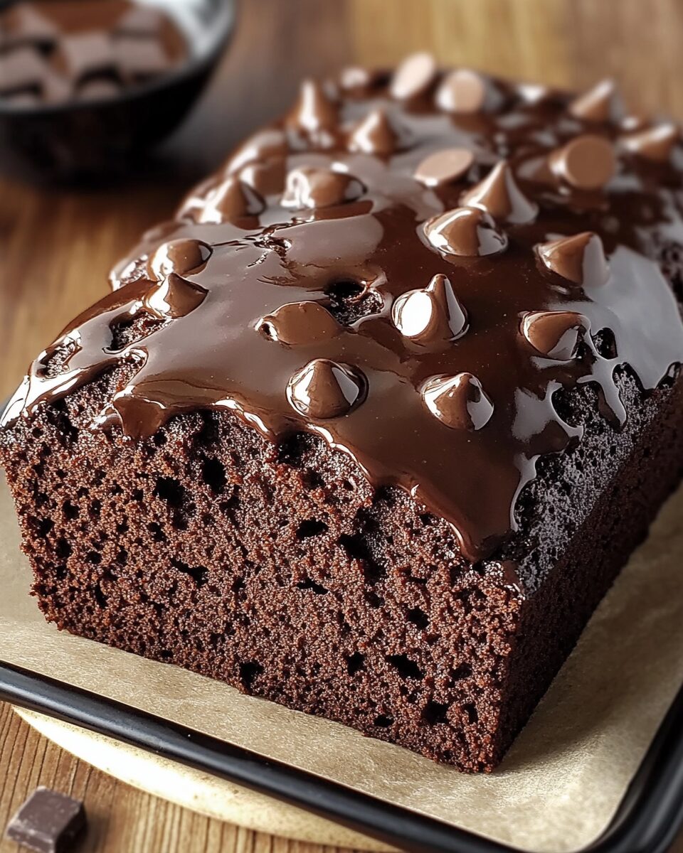 Decadent Double Chocolate Loaf Cake