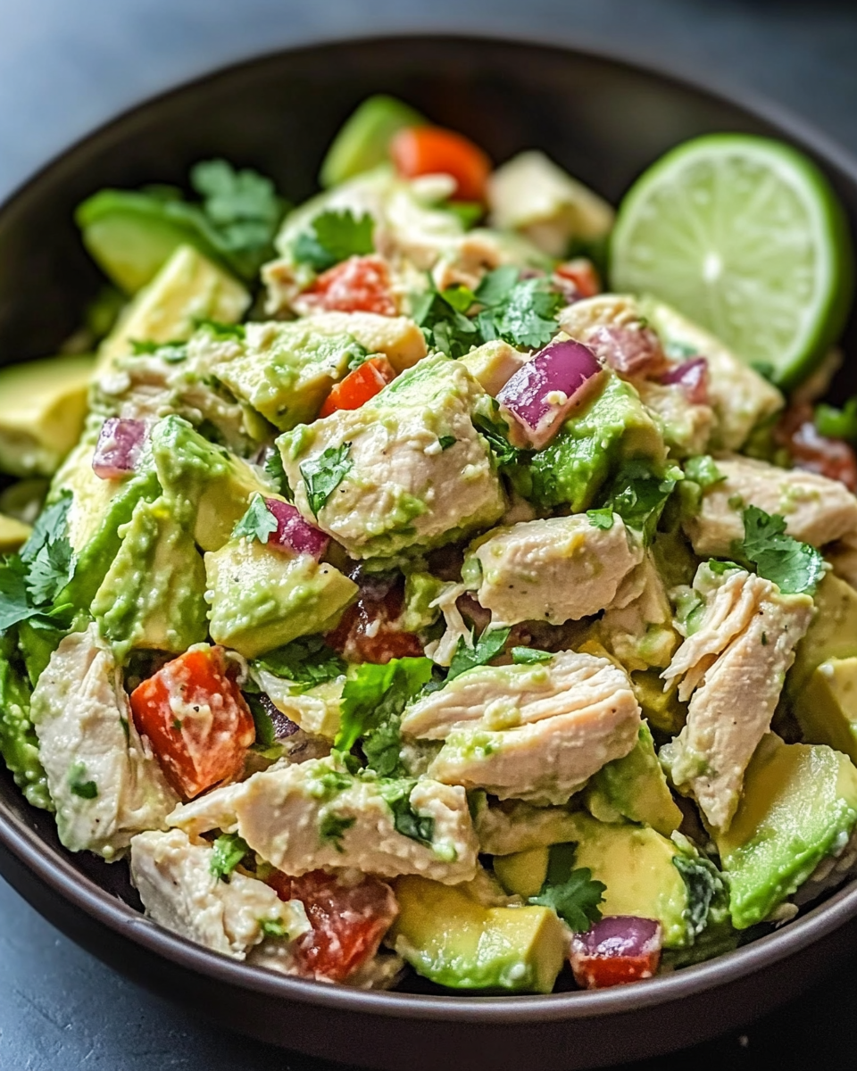 Healthy Avocado Chicken Salad