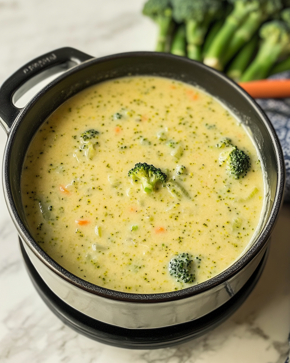 High-Protein Broccoli Cheddar Soup
