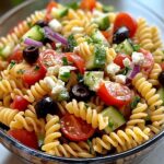 Pasta Salad with Italian Dressing and Feta