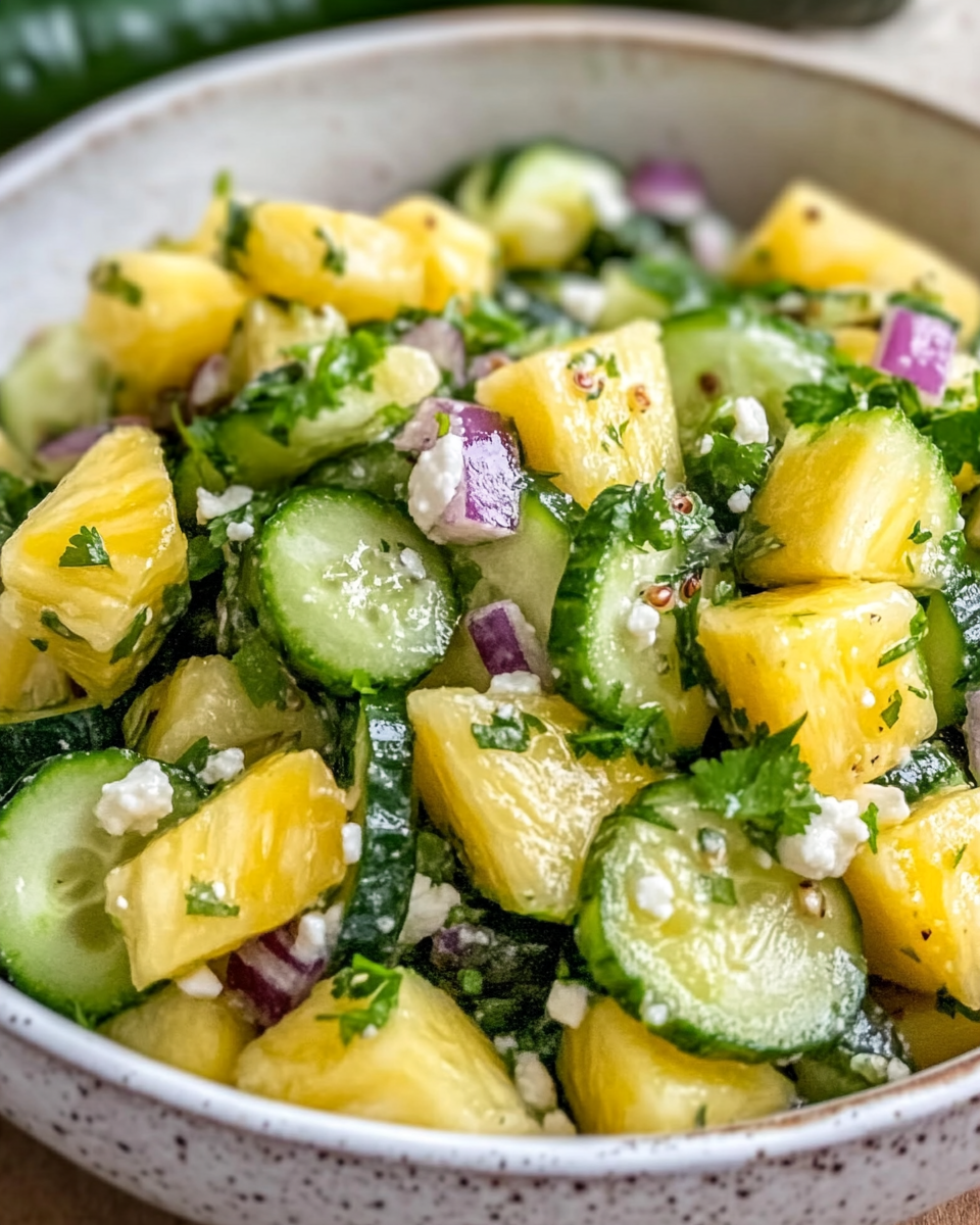 Pineapple Cucumber Salad