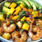 Shrimp Avocado Mango Bowls
