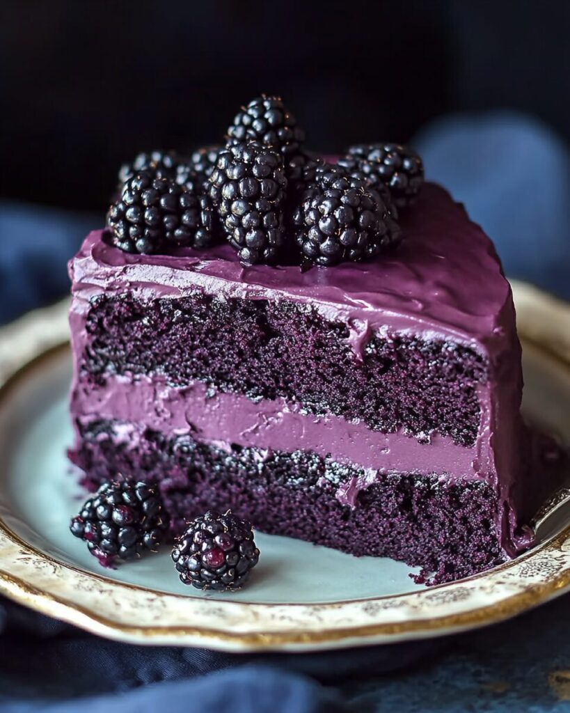 Blackberry Velvet Gothic Cake