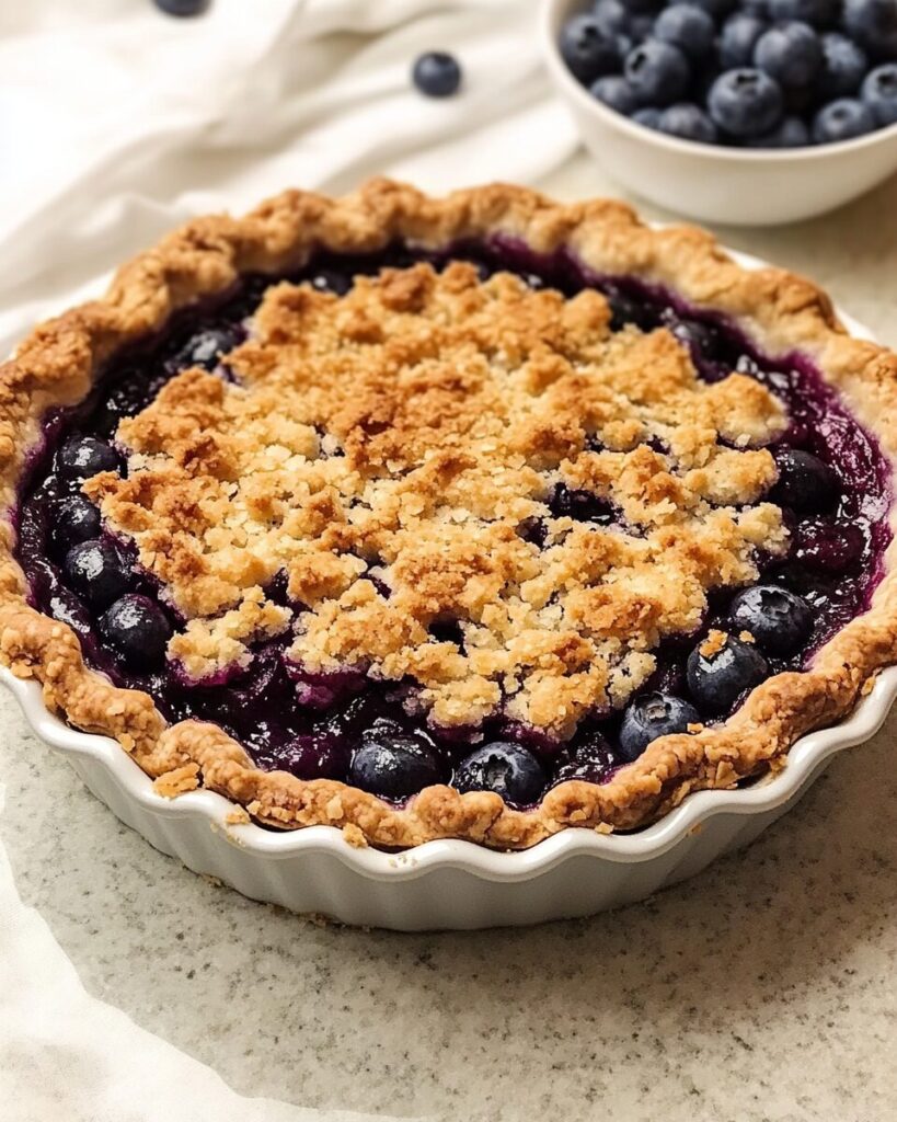 Blueberry Crumble Pie
