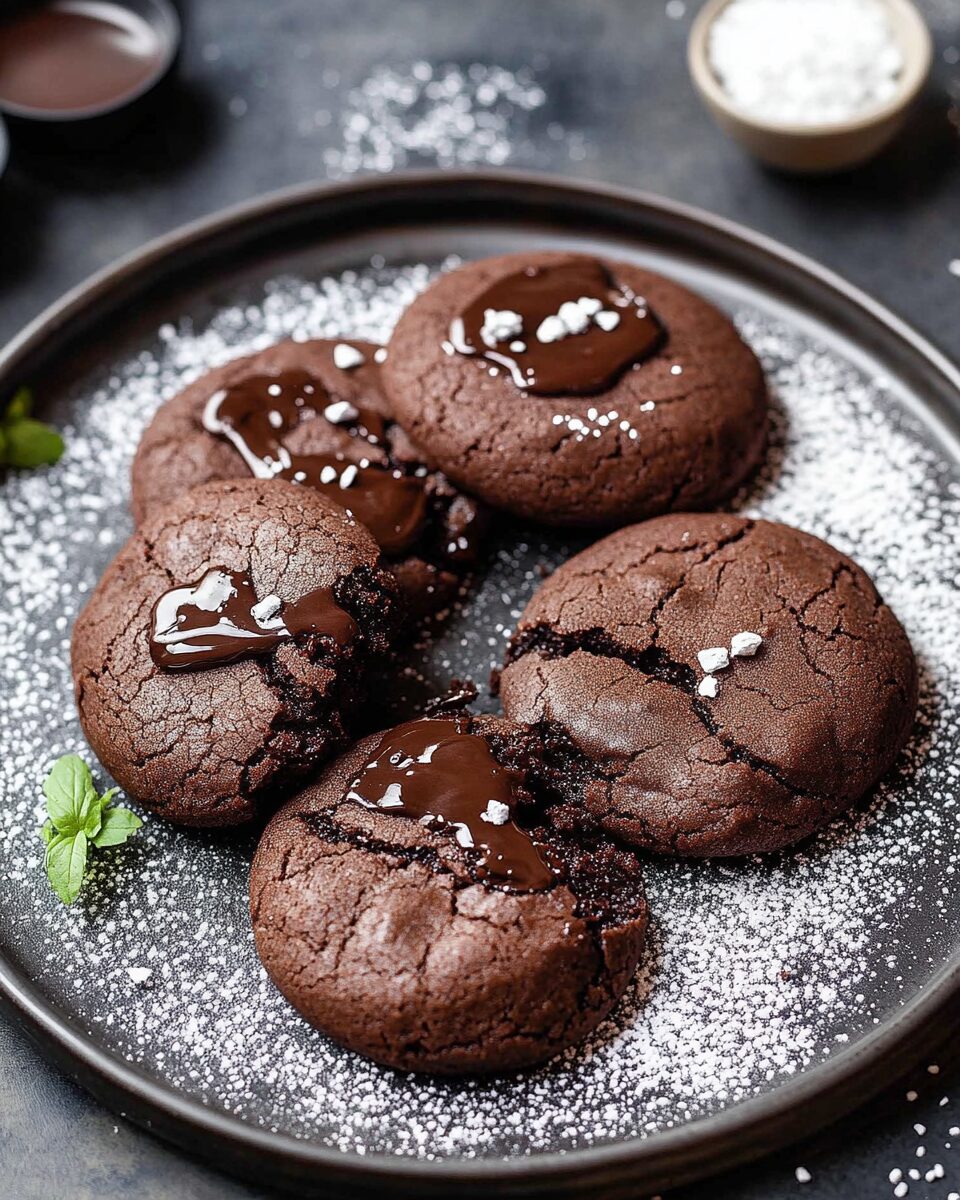 Nutella Chocolate Lava Cookies