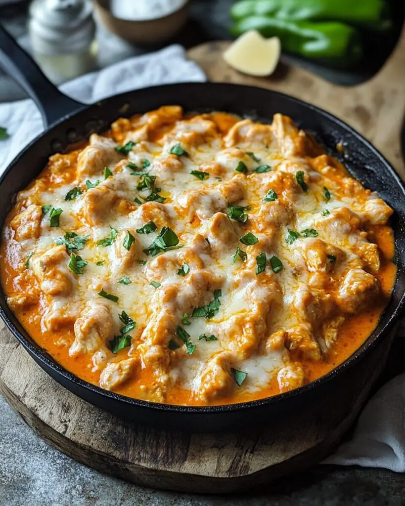 Skillet Buffalo Chicken Dip