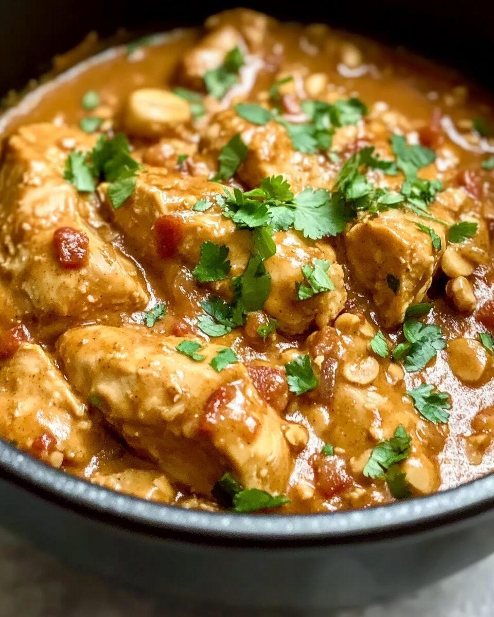 Slow Cooker Peanut Chicken