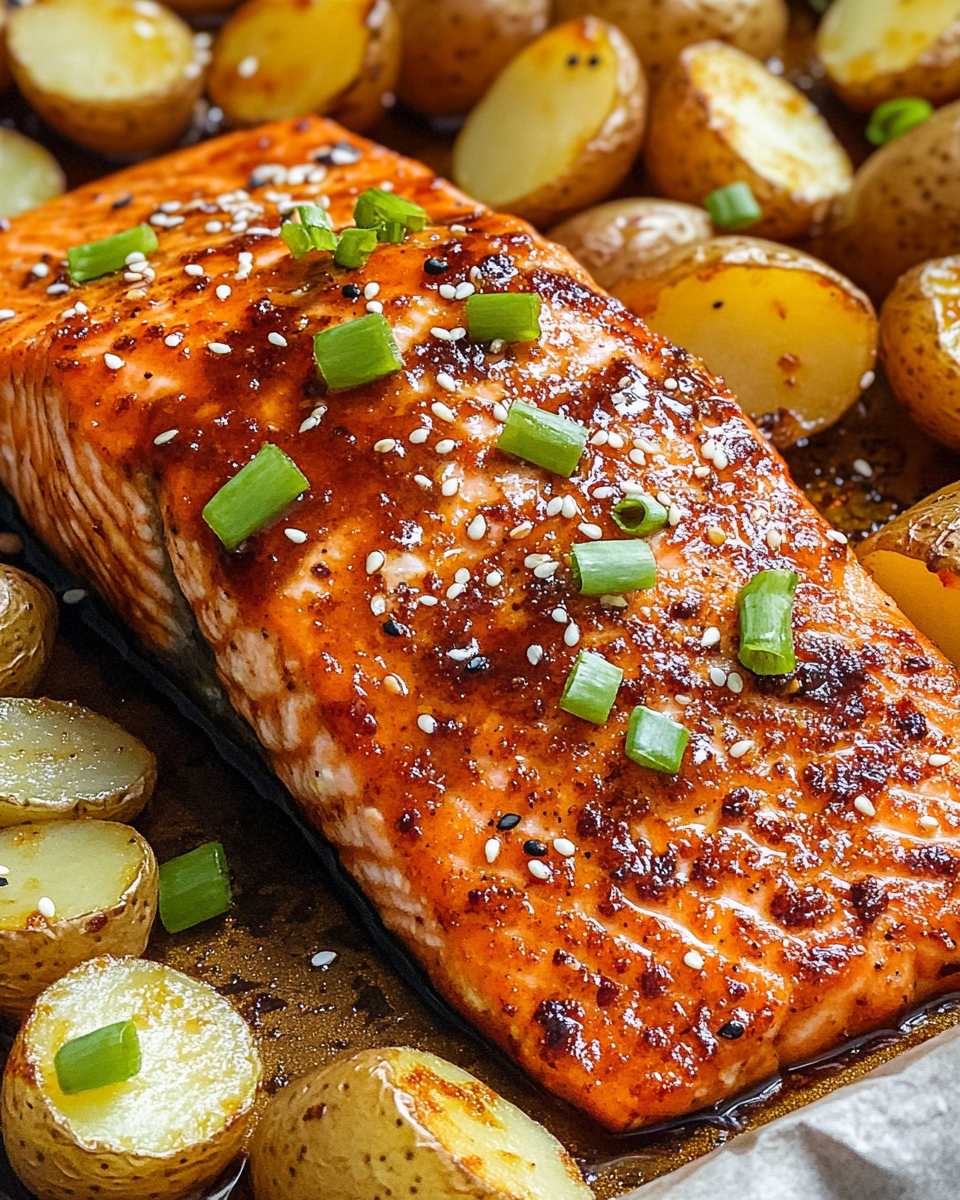 Asian Zing Salmon and Potatoes