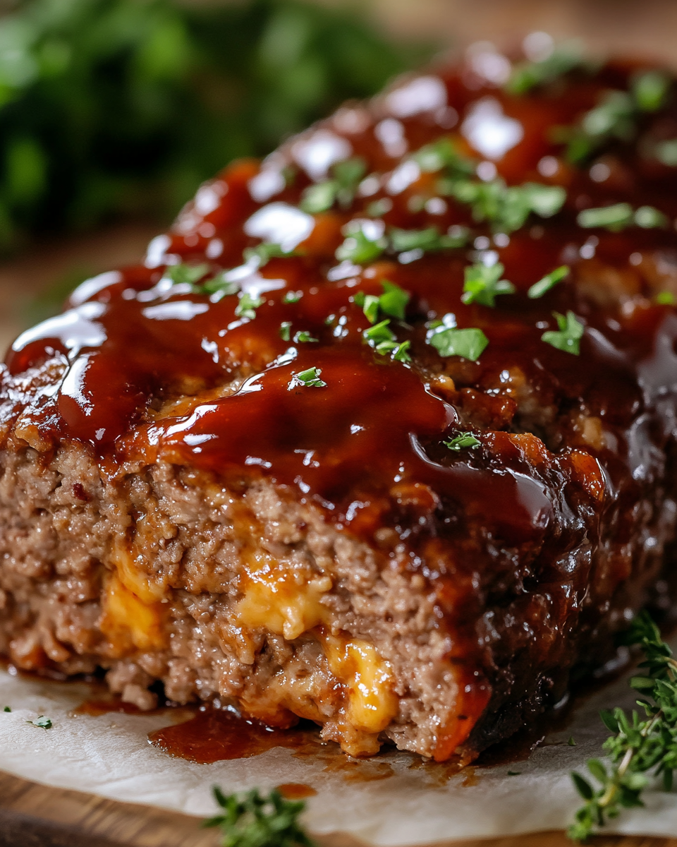 BBQ Cheddar Meatloaf