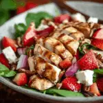 Strawberry Balsamic Chicken Salad