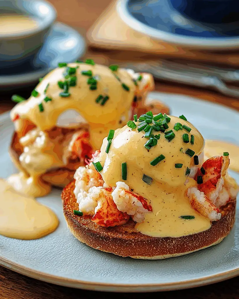 Bay Lobster Eggs Benedict with Cajun Hollandaise