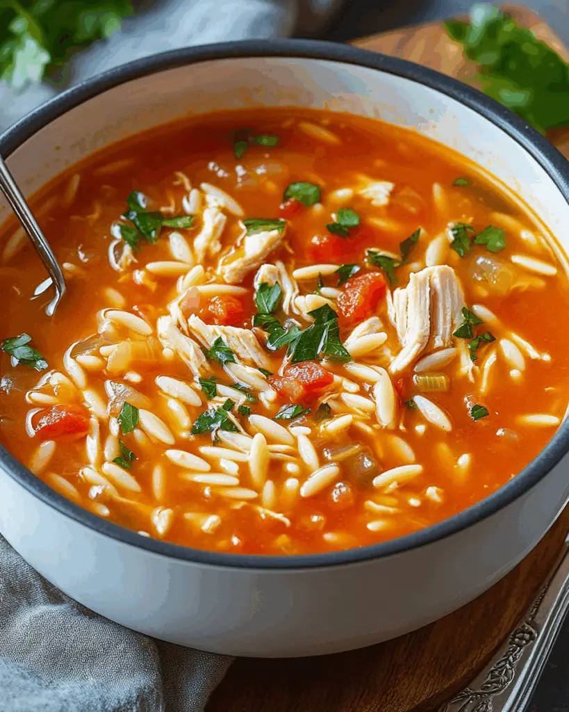 Chicken Orzo Tomato Soup