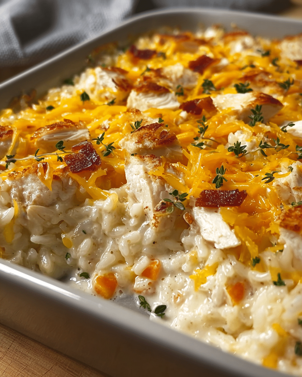 Creamy Chicken Rice Bake