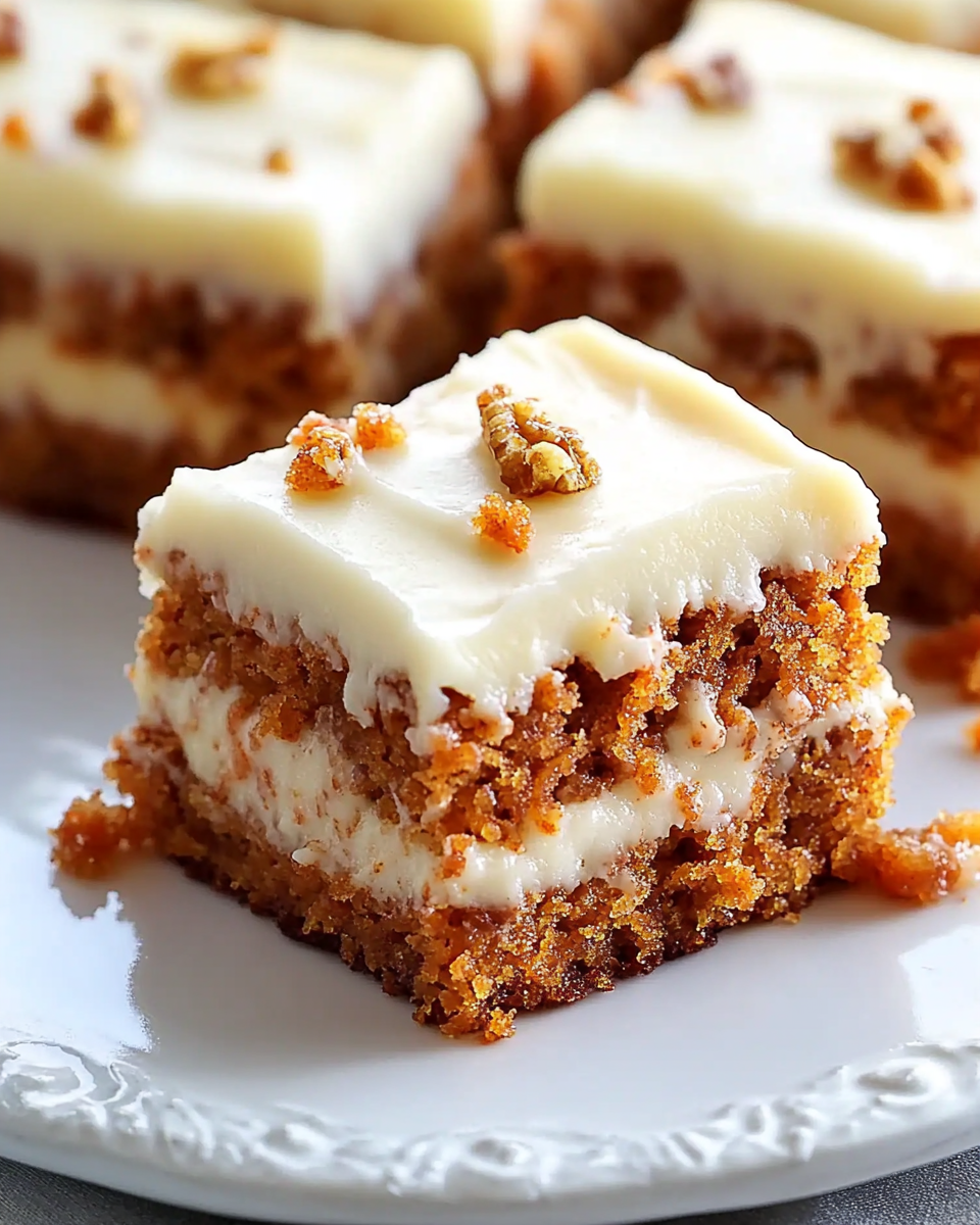 Carrot Cake Bars with Cream Cheese Frosting