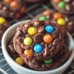 Double Chocolate M&M Delight Cookies