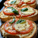 Basil Tomato Cheesy Toast