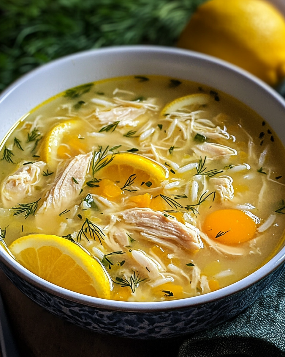 Greek Lemon Chicken Soup