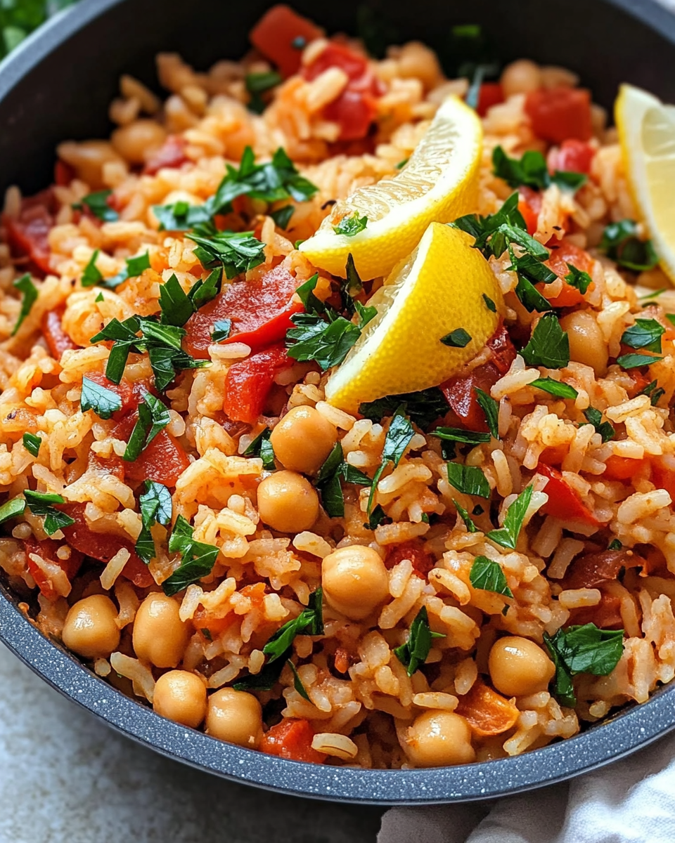 Mediterranean Rice and Beans