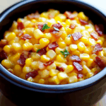 Slow Cooker Cheddar Corn with Bacon