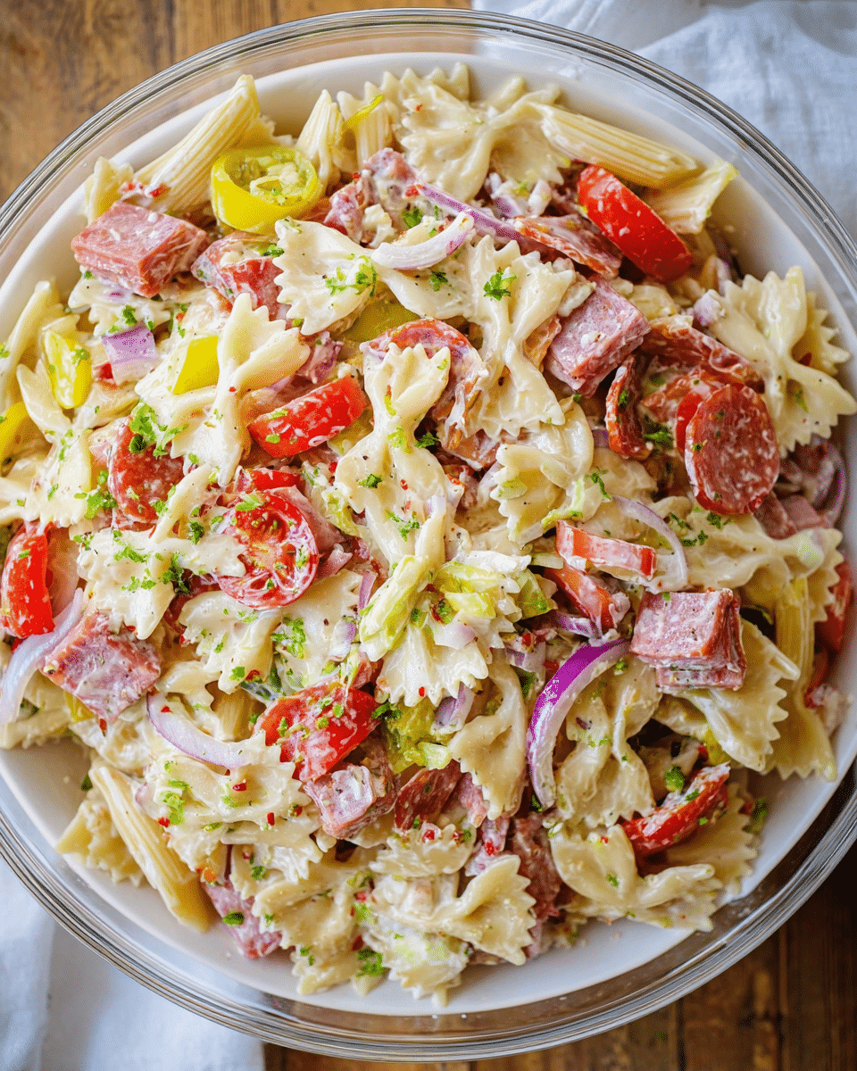 Italian Grinder Pasta Salad