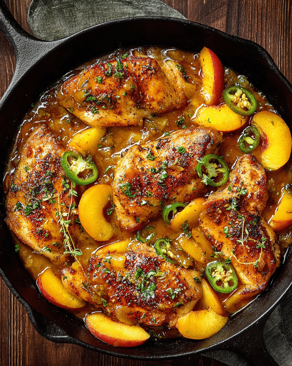 Jalapeño Peach Chicken