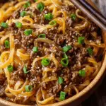 Mongolian Ground Beef Noodles
