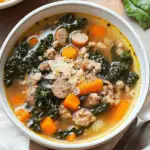 Hearty Slow Cooker Sausage Kale Soup