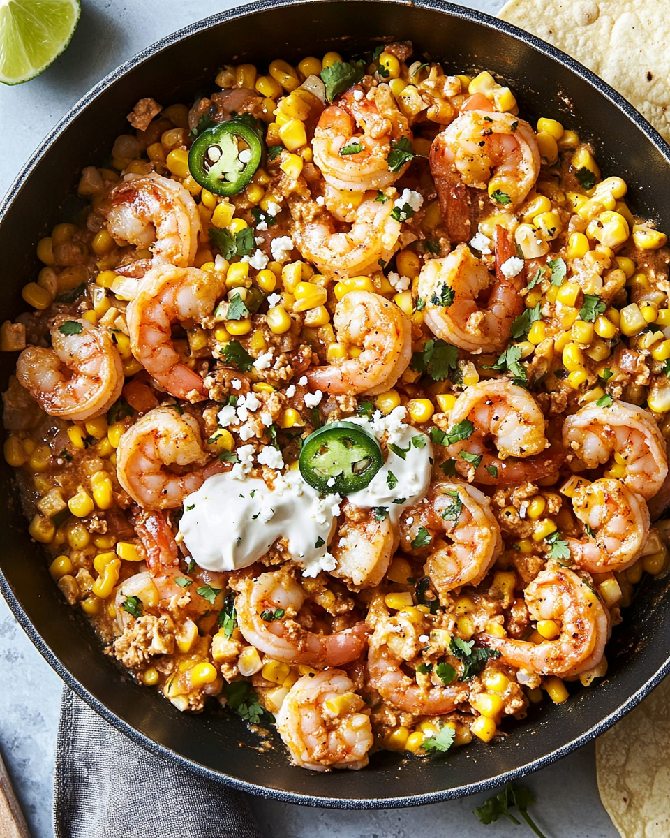 Shrimp Street Corn Skillet