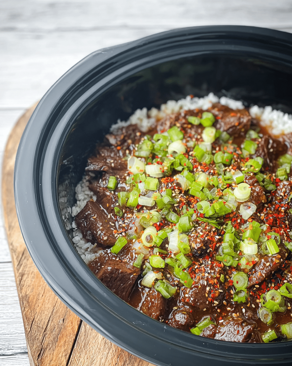 Slow Cooker Honey Garlic Beef