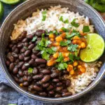Smoky Spicy Black Beans with Lime and Cilantro