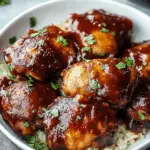 Slow Cooker BBQ Chicken Thighs