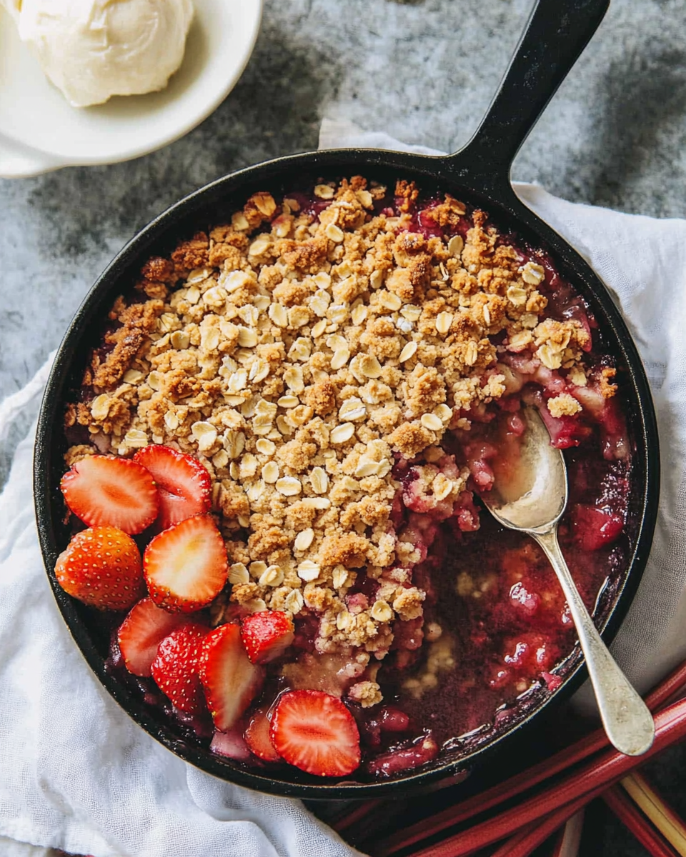 Strawberry Rhubarb Crisp