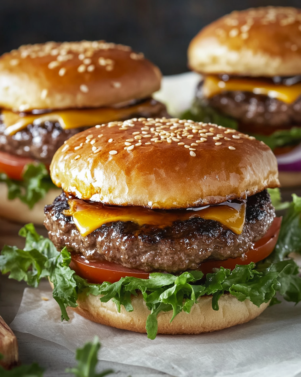 Teriyaki Parmesan Burgers