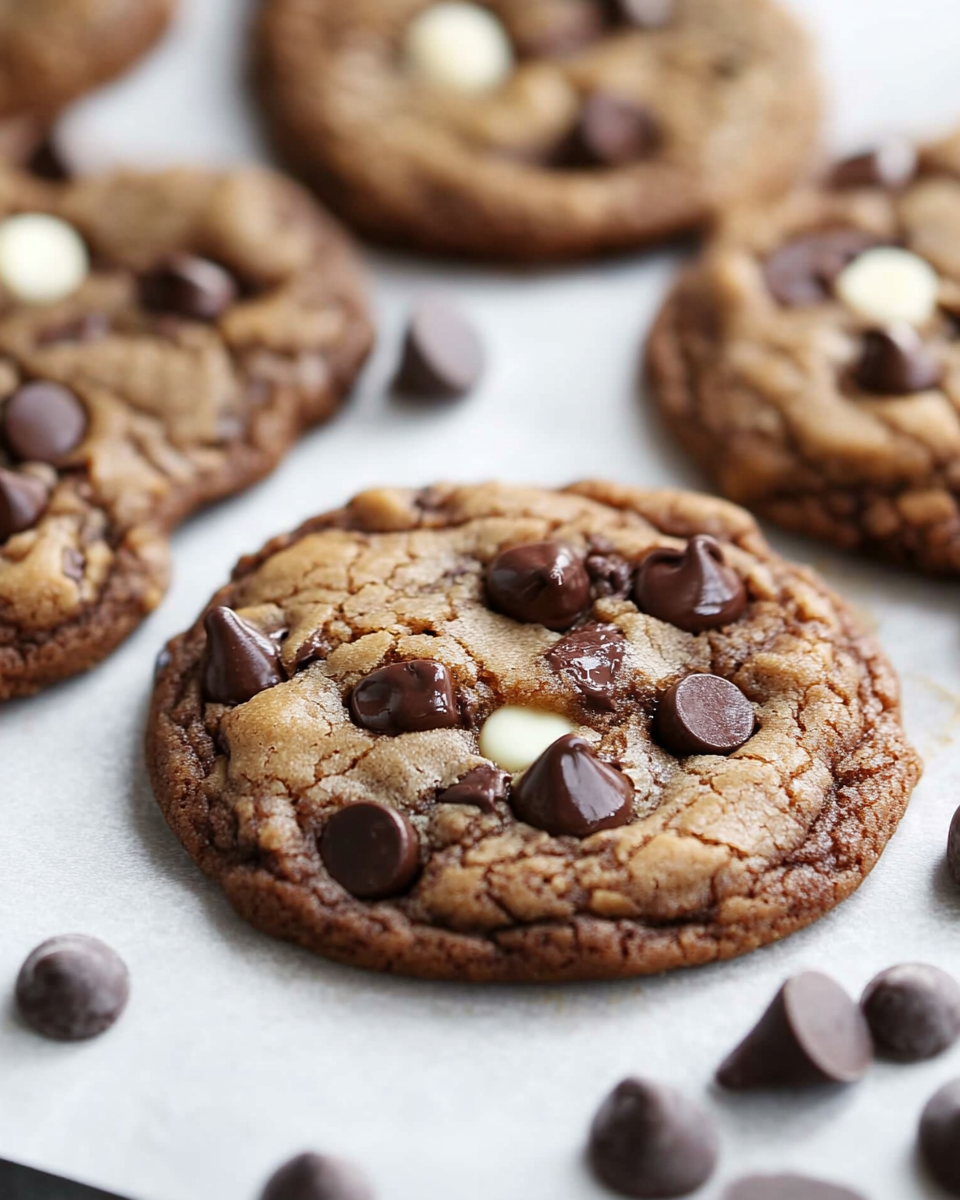 Triple Chocolate Chip Cookies
