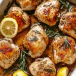 Lemon Garlic Rosemary Chicken Bake