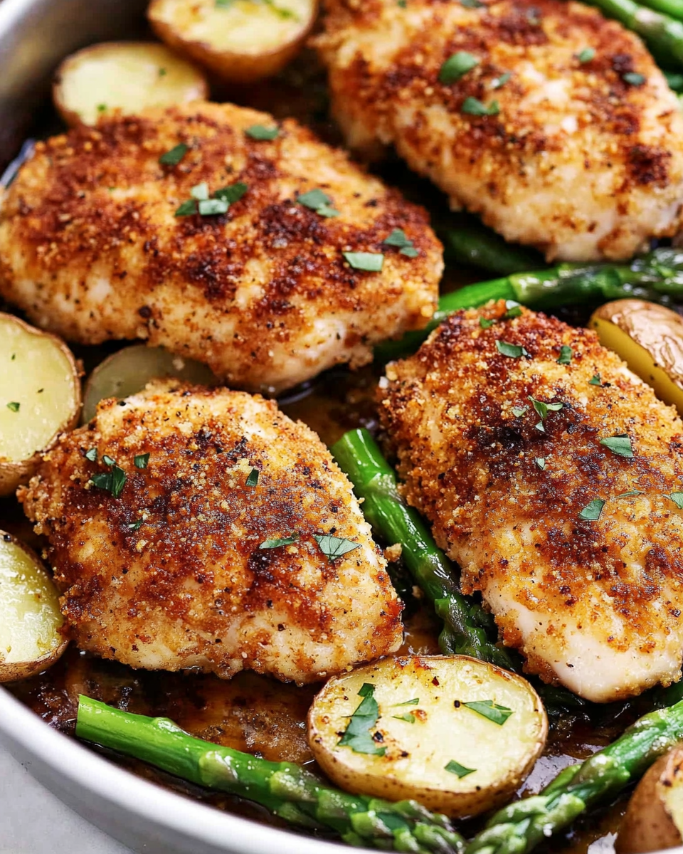 Crispy Parmesan Garlic Chicken