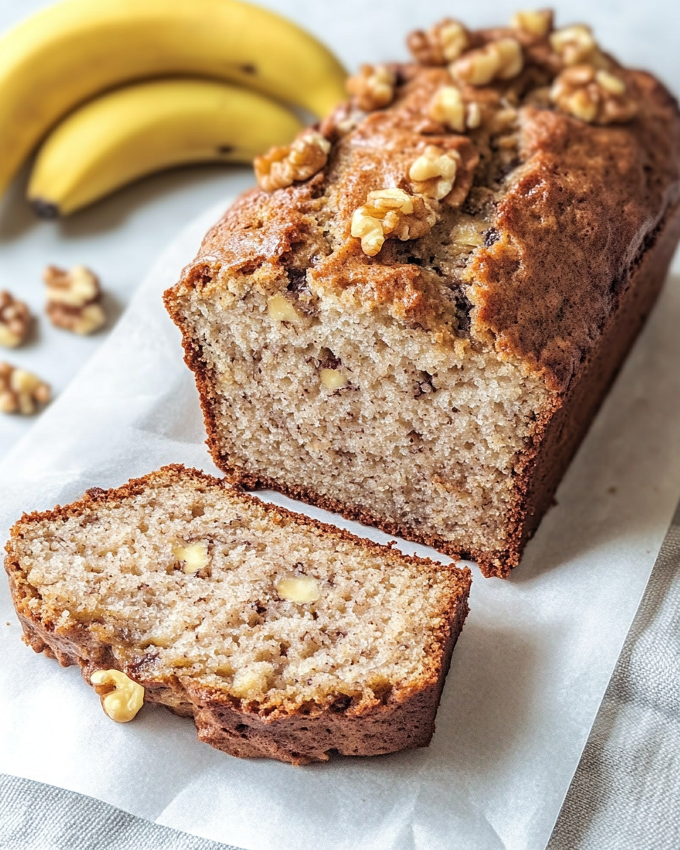 Easy Banana Walnut Loaf Recipe