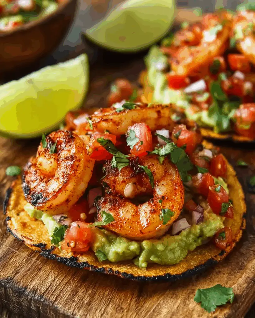 Grilled Shrimp Tostadas