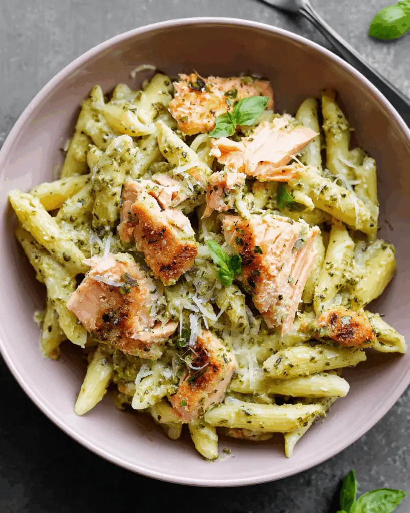 Salmon Pesto Pasta