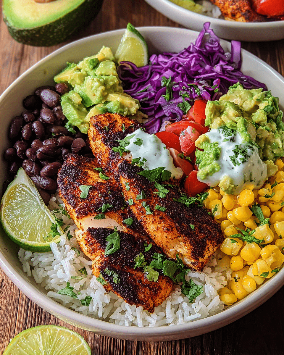 Blackened Fish Taco Bowls