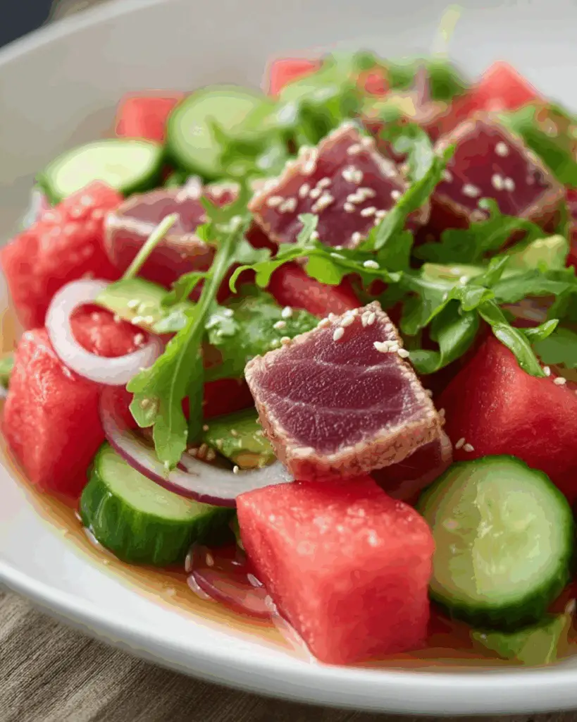 Ahi Tuna Watermelon Salad
