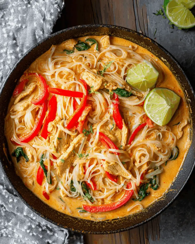 Red Curry Chicken Noodles