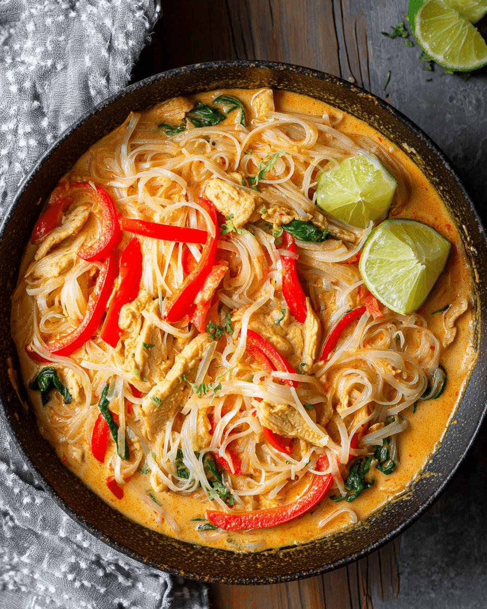 Red Curry Chicken Noodles