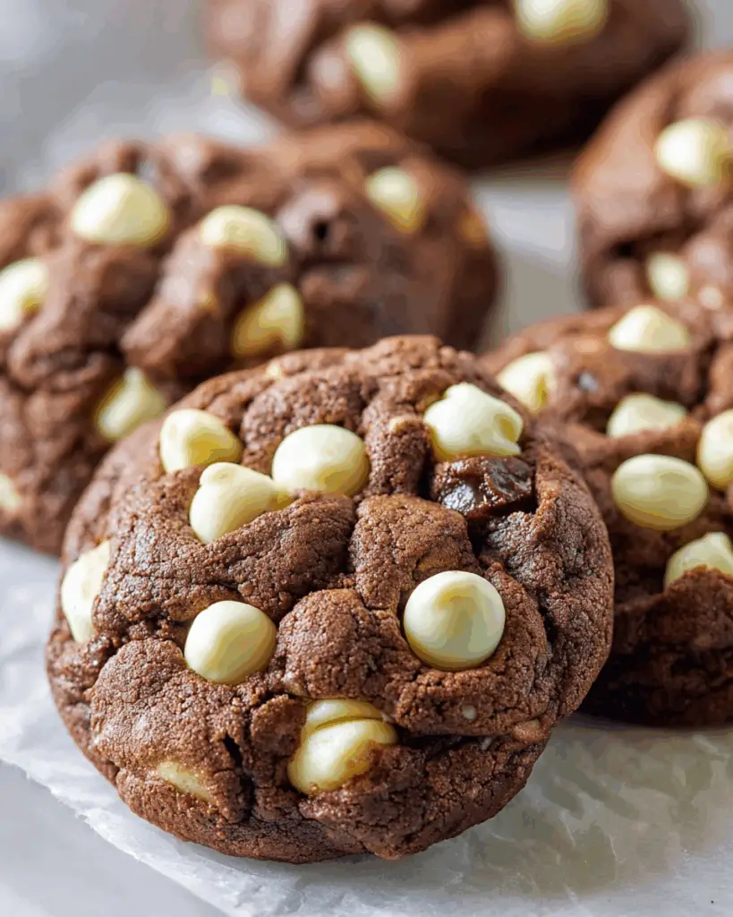 Chocolate White Chocolate Chip Cookies