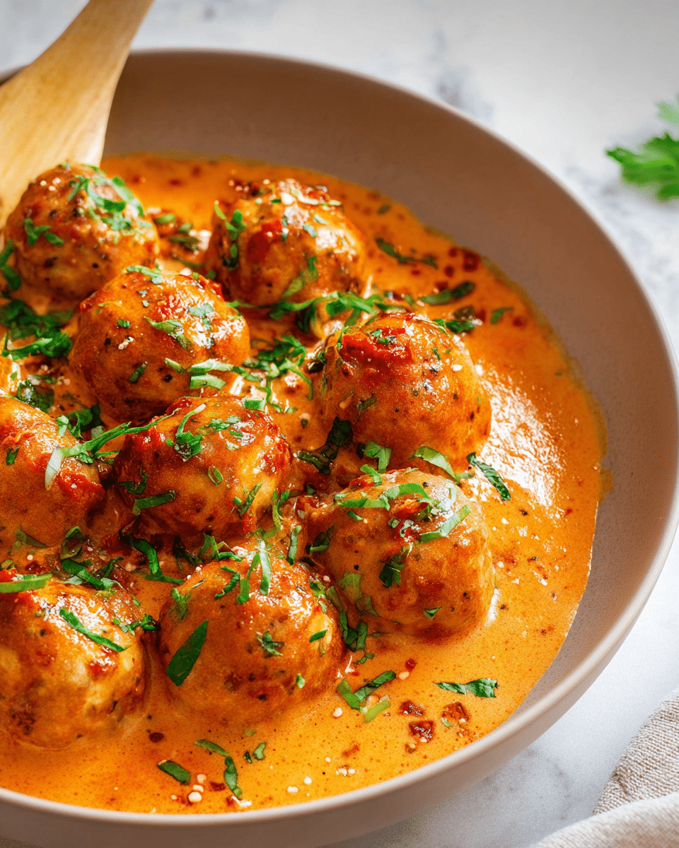 Marry Me Chicken Meatballs