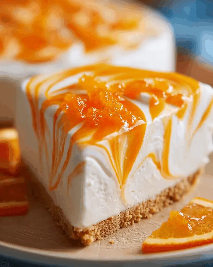 No-Bake Orange Creamsicle Cheesecake