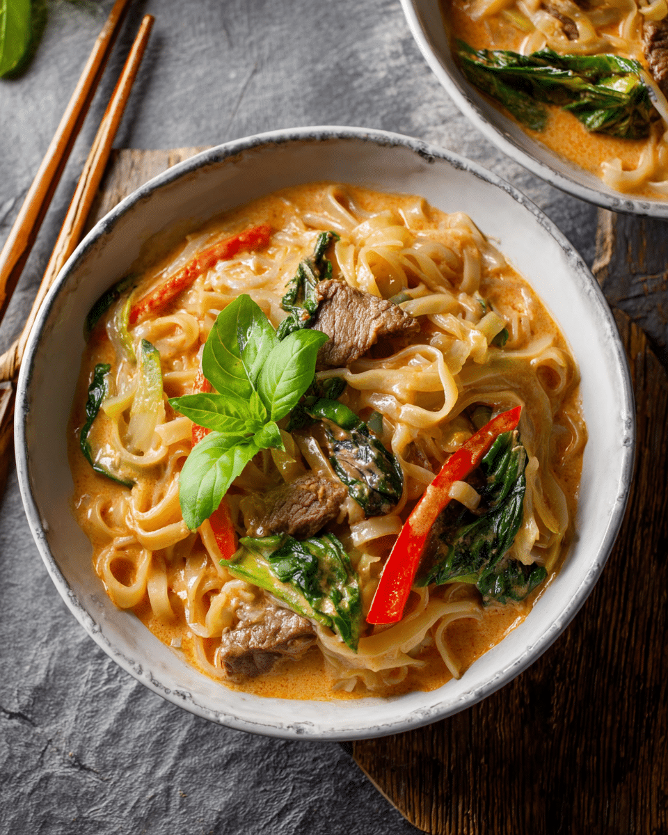 Red Curry Beef Noodles